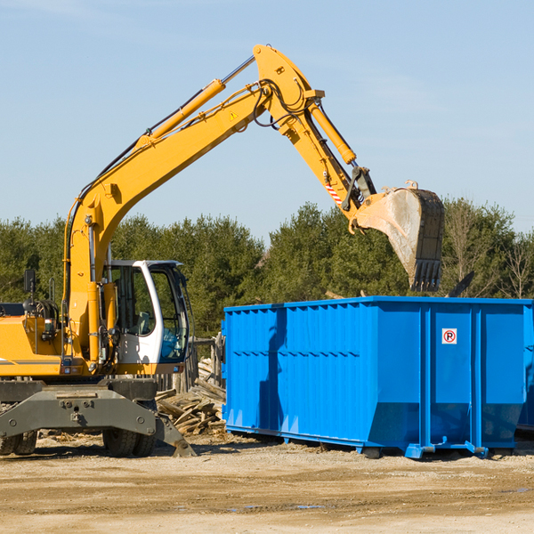 are there any restrictions on where a residential dumpster can be placed in Pinon Arizona